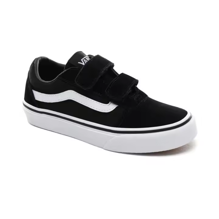 Zapatillas Vans Ward Suede Canvas Negro Blanco Td Vn0A4Btfiju1 Sneacker Niños - 1