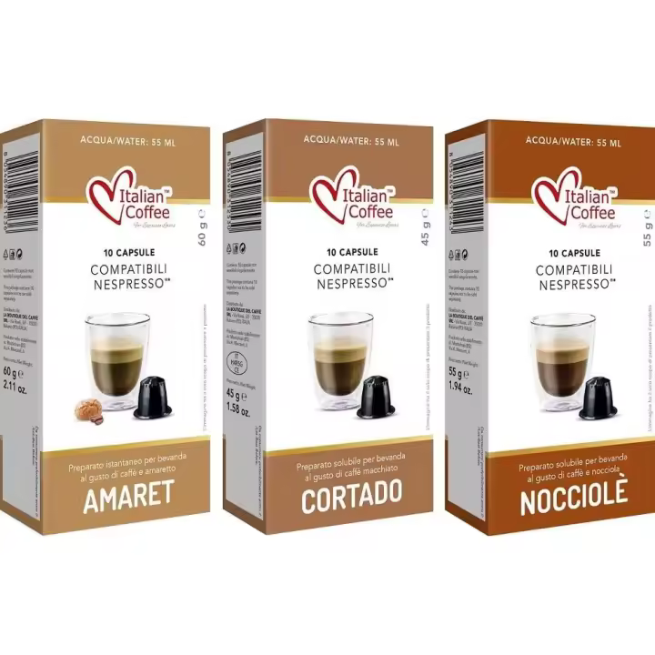Capsulas Compatibles Nespresso Cafe con Leche Degustación 60 ud 3 Variedades - 1