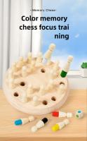 Juego De Memoria De Madera Juego De Ajedrez De Palillos Tablero De Colores Juguete Educativo Montessori Para El Aprendizaje De La Capacidad Cognitiva Juguetes Para Niños - details 0