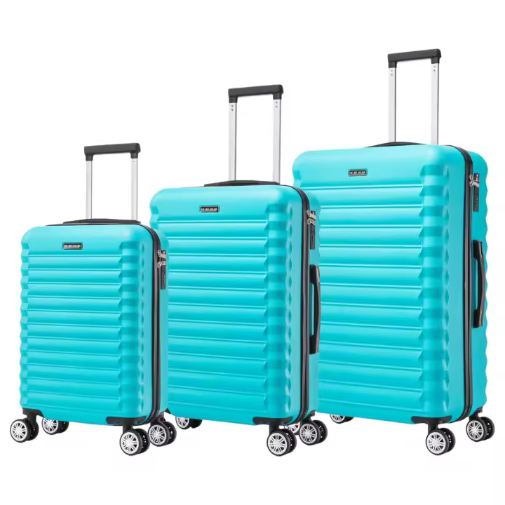 Conjunto de Maletas de Viaje Elegantes: Carcasa Ligera de ABS, Cerradura Numérica, 4 Ruedas Giratorias 360°, Asa Telescópica de Aluminio  Juego de Maletas    Set Trolley Maleta Cabina ( 6990 M001 8008 6020 D7) - 1