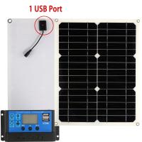 Kit De Panel Solar Portátil 100W 12V Con Controlador De Carga Solar 60A Y 2 Puertos USB Para Recarga De Móviles Al Aire Libre - details 8