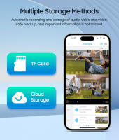 Cámara Solar 4G SIM Card WiFi 360 IP 8MP 4K CCTV Cámara De Batería Dual Lente Para Seguridad Doméstica Exterior Inteligente - details 21