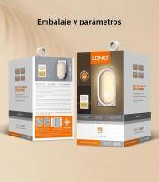 Lámpara De Noche LED Con Control De Inducción Energía Ahorradora Para Decoración De Hogar Y Dormitorio Enlace Con EU Plug - details 8