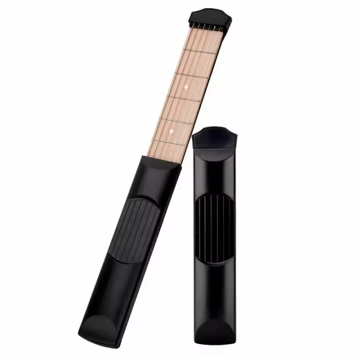 Guitarra De Bolsillo Con 6 Dedos Mini Guitarra Para Principiantes Y Niños Instrumento Musical Práctica Y Entrenamiento - 1