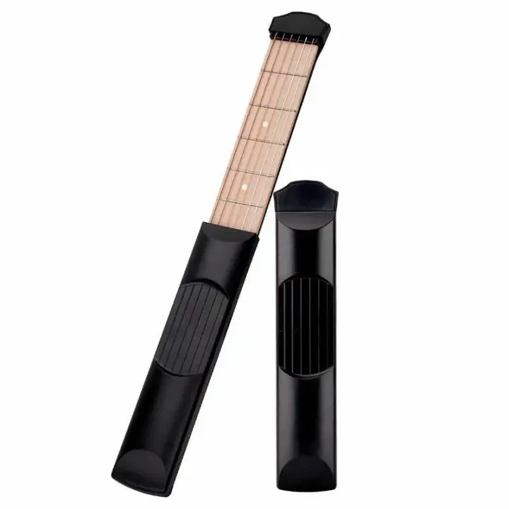 Guitarra De Bolsillo Con 6 Dedos Mini Guitarra Para Principiantes Y Niños Instrumento Musical Práctica Y Entrenamiento - 1