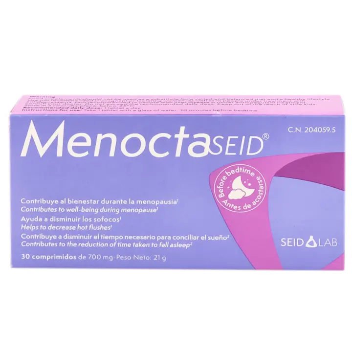 Menocta Seid Lab 30 Comprimidos - Contribuye al Bienestar Durante la Menopausia - Ayuda a Disminuir los Sofocos - 1