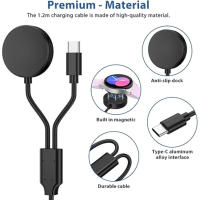 Cargador USB Para Samsung Galaxy Watch 4/3/Active 2/Active Y Galaxy Phone/Buds Cargador Inteligente De Reemplazo Compatible Con Galaxy - details 3