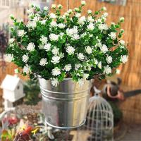 Ramo De Hojas De Eucalipto Artificiales Para Decoración De Hogar Jardín Navidad Boda DIY Accesorios Para Vaso Bonsái Flores Falsas De Plástico Para Todas Las Estaciones - details 7