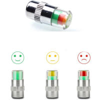 4Pcs Kit De Accesorios Para Coche Monitor De Presión De Neumáticos Valvula De Tornillo Con Sensor Indicador 36PSI 2.4 Bar Alerta Diagnóstico - details 1