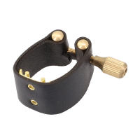 Ligadura De Bocina De Saxofón Alto Cierre Rápido De Cuero Accesorios De Metal Bakelite Para Flutea - details 3
