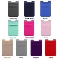 Porta Tarjetas Adhesivo De Lycra Para Teléfono Móvil Funda Estirable Para Creditos Y Cédulas De Identidad Porta Documentos Unisex - details 1