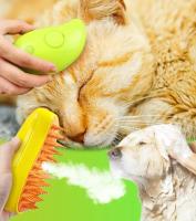 Cepillo De Masaje Para Perros Y Gatos Eléctrico Con Agua Térmica Anti-Volador Para Baño Y Peluquería De Animales USB Recargable - details 0