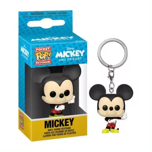 Funko Llavero Pocket Pop Mickey Disney y Amigos - Figura Reducida de 4 Cm - 1