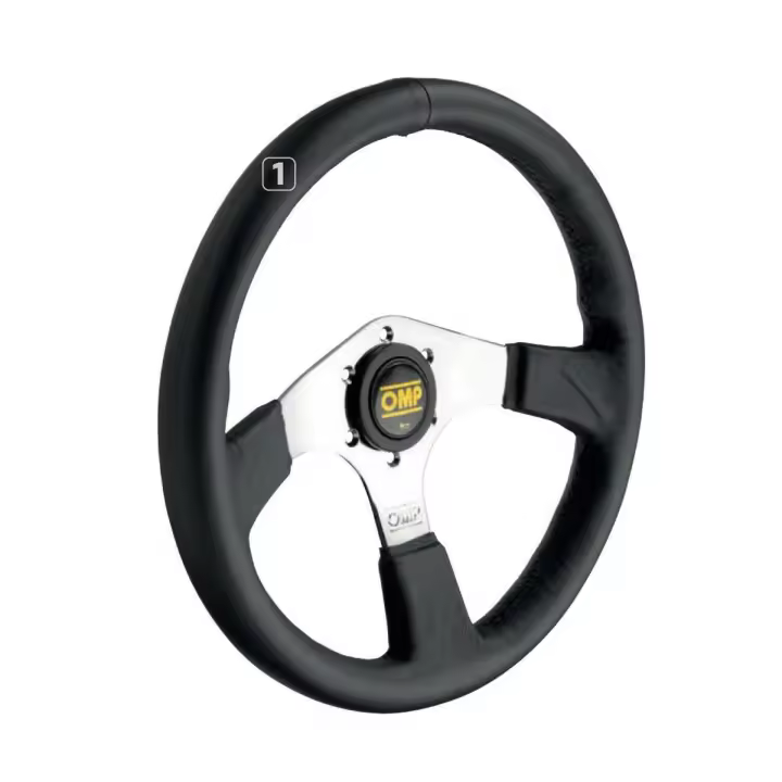 Volante Racing OMP OD/2019/LN Ø 35 cm Negro Cromo - 1