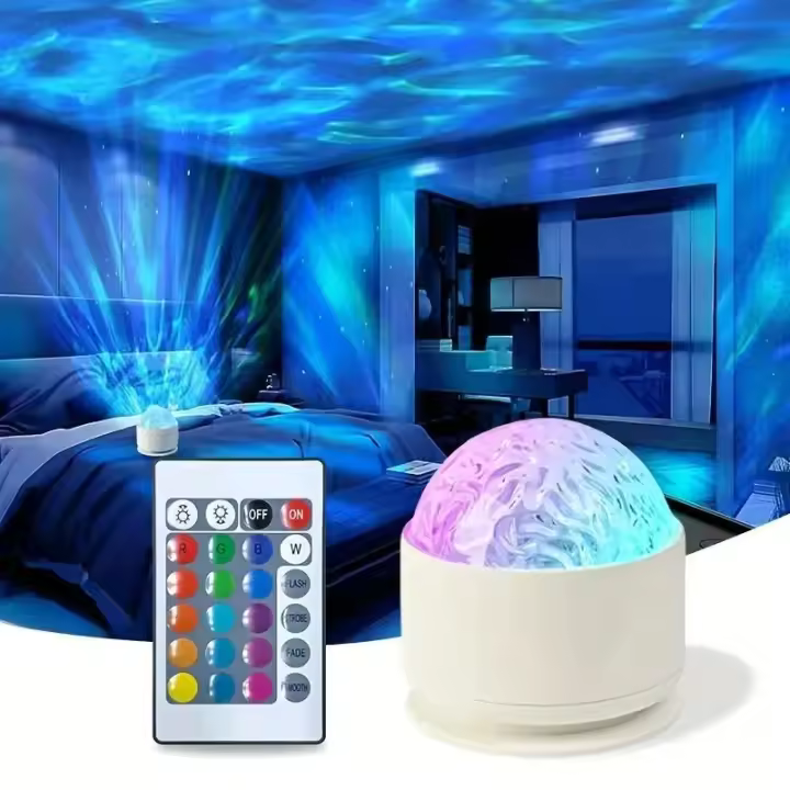 Luz Nocturna LED USB Para Habitación De Niños Proyector De Cielo Estrellado RGB 16 Colores Rotación Automática Decoración De Fiesta - 1