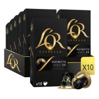 Pack 10 x L'OR Espresso Café Cápsulas Ristretto10 Uds Compatibles con Maquina Nespresso - Qumir - details 0
