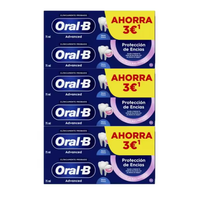 Oral-B Advanced Protección de Encías Pack 6 x 75ml Pasta de Dientes - 1