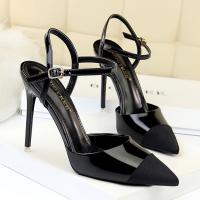 Sandalias De Tacón Alto Para Mujer 11 Cm Metálico Gris Con Tirantes De Tobillo Y Punta Redonda Para Boda Fetiche Noche Club Oro Oficina Zapatos Clásicos Con Plataforma Y Cierre De Hebilla - details 9
