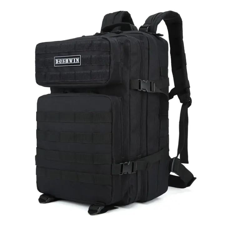 Mochila táctica Doshwin 40L , acampada, senderismo, camping, ( NEGRO ) nuevo, envio 24h - 1