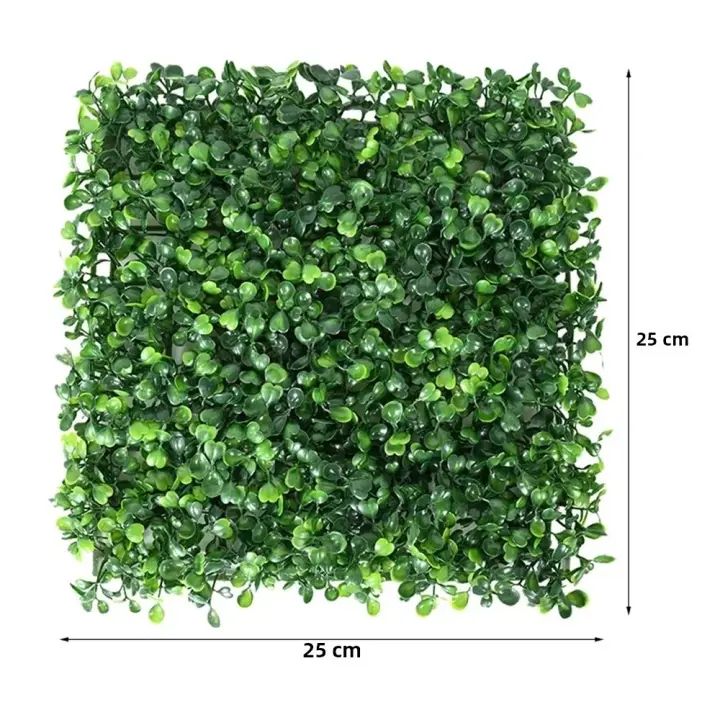 Panel De Hedera Artificial De Eucalipto 25 Cm Pack De 10 Piezas Para Jardín Y Decoración De Bodas Falso Pasto De Plantas Verticales - 1