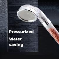Cabezal de ducha con filtro de alta presión para Spa, terapia de agua, ahorro de agua, bola negativa de iones activados, boquilla de ducha de 3 modos, filtro de agua de baño Premium - details 0