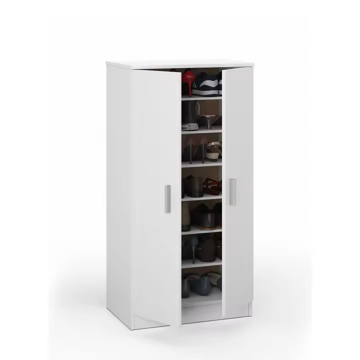 ARMARIO ZAPATERO 6 BALDAS 108X55X36 CM BLANCO - 1