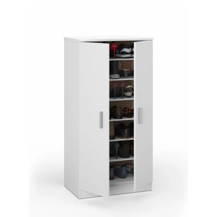 ARMARIO ZAPATERO 6 BALDAS 108X55X36 CM BLANCO - 1