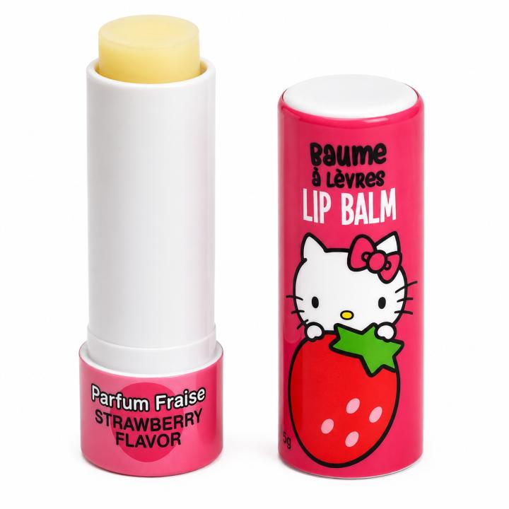 Hello Kitty Lip Balm Fresa. Bálsamo labial con licencia oficial Hello Kitty, fórmula vegana y aroma a fresa para… — oferta en Miravia