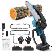 Mini Chainsaw Woodworking with Small Handheld Electric 6-inch Logging Sawzall Mini Portable Chainsaw Electric tools for Makita Battery - details 0