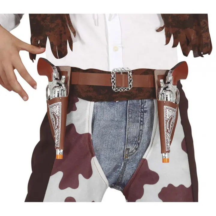 Guirca Dos Cartucheras con Pistolas de Vaquero de 20 cm - 1