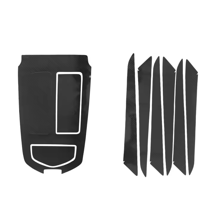 Pegatina De Decoración Para Cambio De Marchas De Panel De Puerta Maserati Ghibli 5D Versión Alta Para Coches 2014-2017 Accesorios Interiores PVC Fibra De Carbono - 1