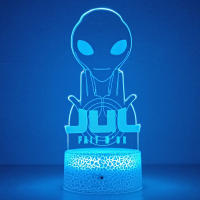 Lámpara De Mesa Colorida Anime 3D Julien Mari Para Decoración De Habitación Infantil Y Escritorio De Oficina Regalo Rapper Jul - details 5