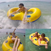 Rooxin Anillo Flotante Inflable Para Natación Para Dos Personas Niños Adultos Flotador De Agua Mattress De Air Tubo De Natación - details 9