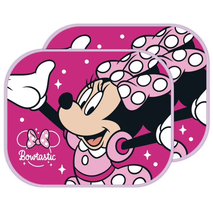 Arditex Protectores de Sol del Coche para Ventanas Infantiles - Pack 2 Unidades - Frozen Disney Real Madrid Spiderman Stitch Pepa Pig Minnie Avengers Mickey Mouse - 1