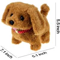 Perros de juguete para 1-6 años de edad que caminan perros juguetes para niños perro de juguete musical perro juguetes de juguete edad 2 3 4 5 juguetes de peluche niño juguete bebé - details 0