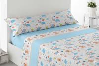 Juego de Sábanas Pirineo Infantil 3 Piezas Conejos y Oceanos Miracle home - details 0