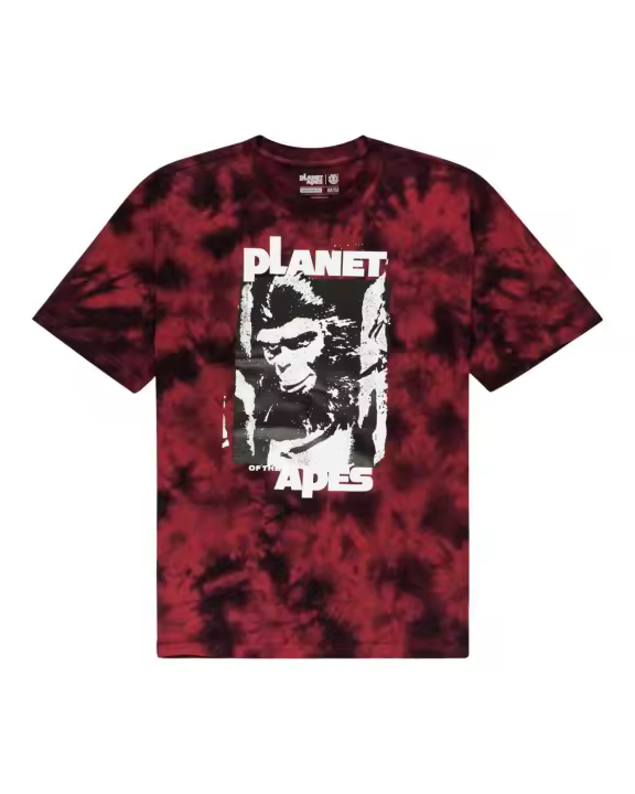 Camiseta Element "Pota Surge - El Planeta De Los Simios" Red Tie Dye - 1