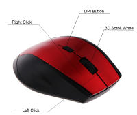 Ratón Inalámbrico 2.4GHz 1200DPI Óptico Para Juegos Con 6 Botones Y Receptor USB Compatible Con Portátil Color Negro/Blanco - details 4