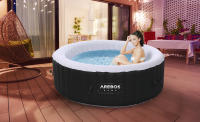 Arebos Piscina Hidromasaje SPA Inflable Redonda Interior y Exterior 208 Cm 6 Personas 130 Chorros Masaje 1000 Litros - details 24