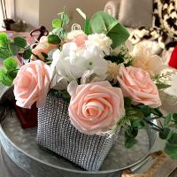 10/20/30Pcs Rosas Artificiales De EPE De 8cm Para Decoración De Boda Fiesta De Casa DIY Suministros De Scrapbook - details 9