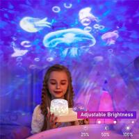 Océano estrella cielo noche luz proyector para niño constelación Galaxy proyector 360 grados rotación nebulosa estrellada lámpara de proyección - details 4