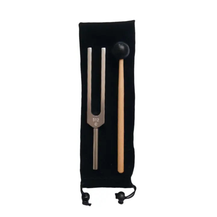 Horcajuela De Alerón De Aleación De Aluminio 512Hz Para Sanación Sonora Y Meditación Con Bolsa De Velours Linterna De Limpieza - 1