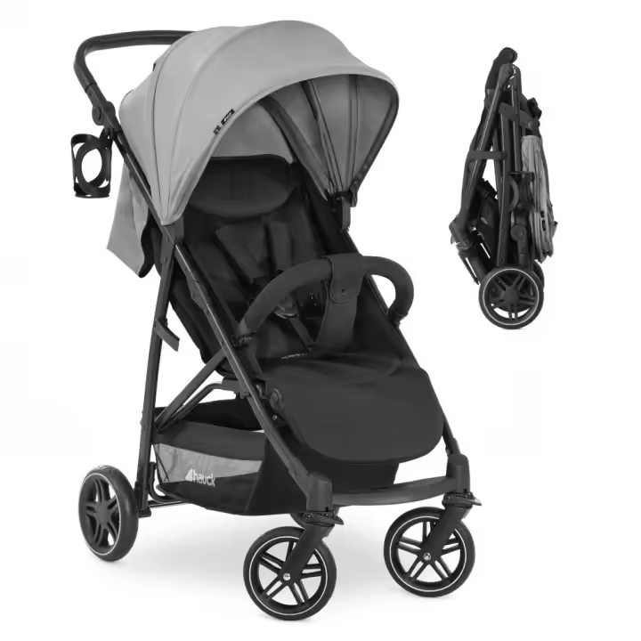 HAUCK Silla de Paseo RAPID 4R PLUS – Ligera y Compacta, Ideal desde el Nacimiento hasta 22 kg con Plegado Fácil y Ruedas Antipinchazos - 1