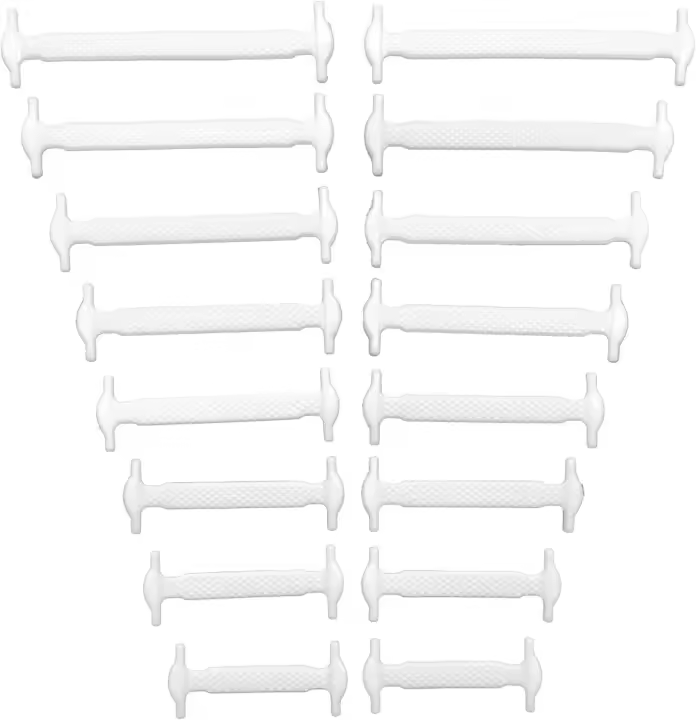 Cordones sin Ataduras para Niños y Adultos, Cordones Elásticos para Zapatillas de Deporte, Cordones Planos sin Ataduras de Silicona para Zapatillas de Correr para zapatos deportivos - 1