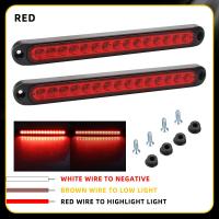 Barra De Luz Para Coche 15LEDs Universal Para Automóvil Camión SUV RV Luz De Freno Señal Lateral Indicador De Giro Advertencia Luz Trasera 12V 24V - details 5