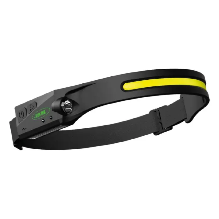 JBM 54004 Portátil de luz frontal COB. Material: Gel de sílice. Indicador de encendido, indicador de inducción. Modo de activación por sensor de movimiento. Cable de carga USB incluido. - 1