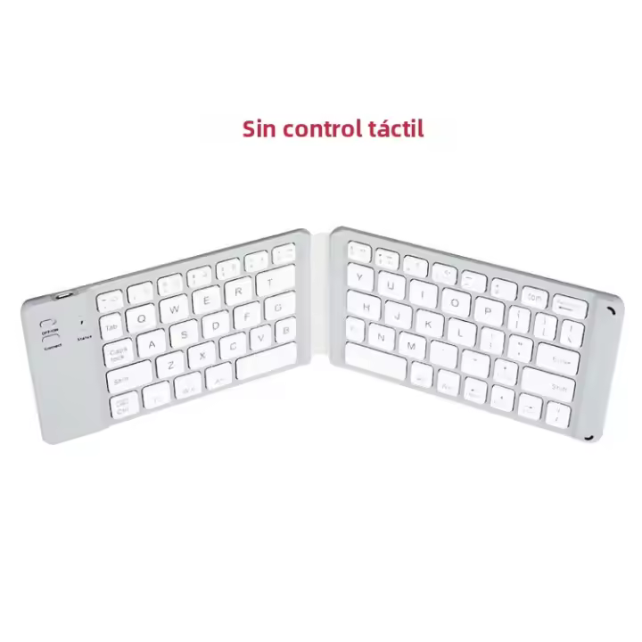Teclado Inalámbrico Plegable Con Touchpad Bluetooth Para Windows Android IOS Teléfono Mini Teclado Multifuncional Con Botón Estándar De 63 Teclas Para Laptop Y Tablet - 1