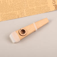 1Pc Flauta De Madera Kazoo Fácil De Aprender Y Jugar Para Principiantes Instrumento De Accompagnement Simple - details 11