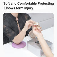 Almohadilla De Descanso De Codo En Cuero De Microfibra Para Manicura Profesional No Eslipiente Para Salón De Uñas Y Técnico De Uñas - details 1