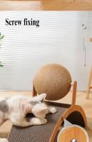 Juguete Interactivo Para Gatos Placa De Rasguñado Vertical Con Diseño De Bolas Resistente Al Desgaste Y No Desprendible Juguetes Para Mascotas Estables Para El Hogar - details 4